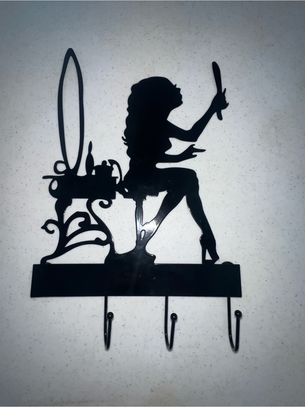Vanity Silhouette Wall Hook - Black